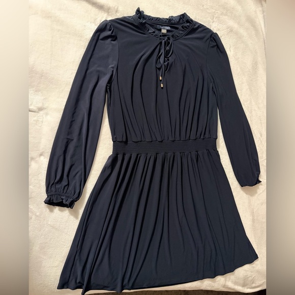 Tommy Hilfiger Navy Long Sleeve Dress - Picture 3 of 4